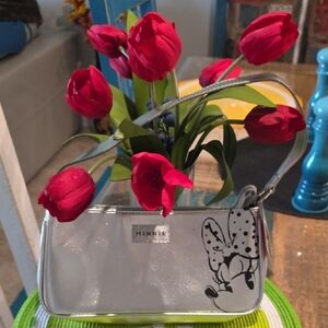 DISNEY Danielle Nicole Silver Minnie Mouse Clutch